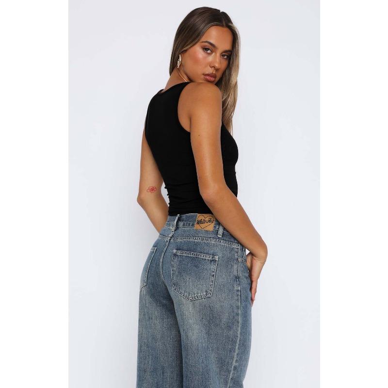 Hot Girl Versatile Camisole T-shirt Women's Tops Women's Spring and Summer