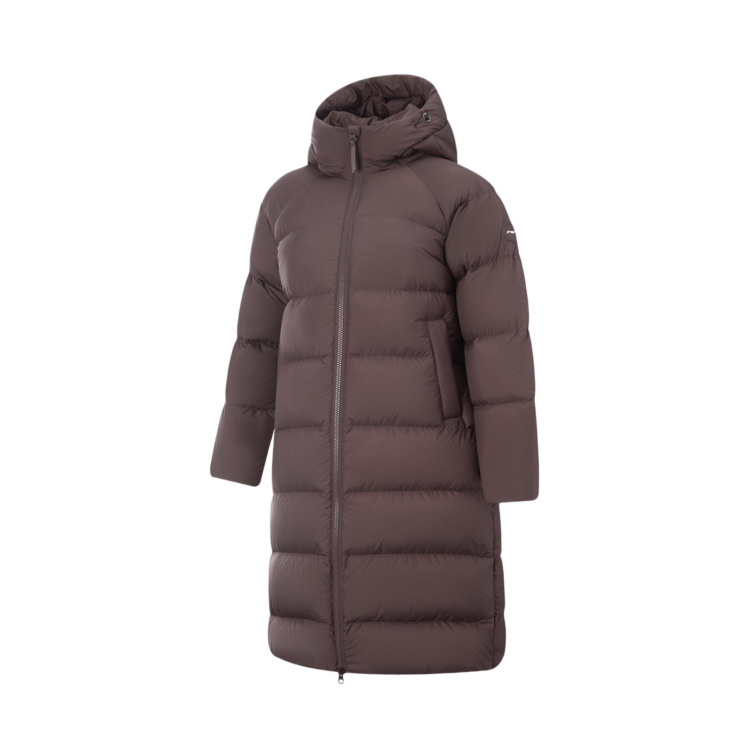 

Женская пуховая куртка Li Ning 3D с капюшоном и логотипом верхняя одежда AYMV190-3 S