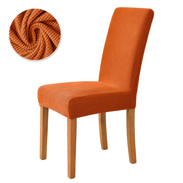 Polar Fleece Dining Chair Covers Stretch Removable Washable Chair Slipcover Big Elastic Chair Cover For Dining Room Home Decor