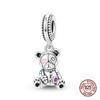 New Copper Bear Koala Family Fox Sweet Pet Charms Bead Fit 3Mmoriginal Bracelets Diy Jewelry Birthday Gift