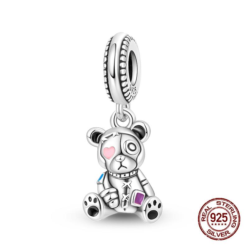 New Copper Bear Koala Family Fox Sweet Pet Charms Bead Fit 3Mmoriginal Bracelets Diy Jewelry Birthday Gift