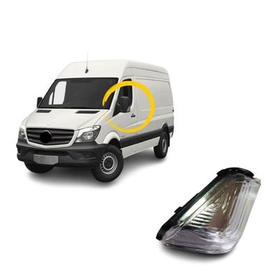 Směrové světlo v bočním zrcátku bílé levá strana pro Mercedes Sprinter Volkswagen Crafter 2007-2019 OEM 2E0953049A