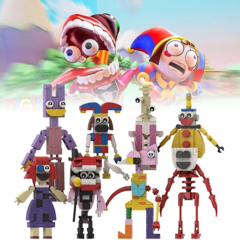 Magical Number Circus Building Blocks Set With 8 Colorful Plastic Models For Creative Play