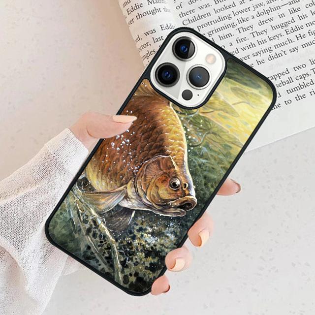 Forellenfischerei Fischerei Handyhülle Abdeckung Für iPhone 17 Air 15 16 11 13 14 Pro Max 12 Plus Max Fundas