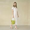 Suin Leaf Bucket Bag - Cream Yellow