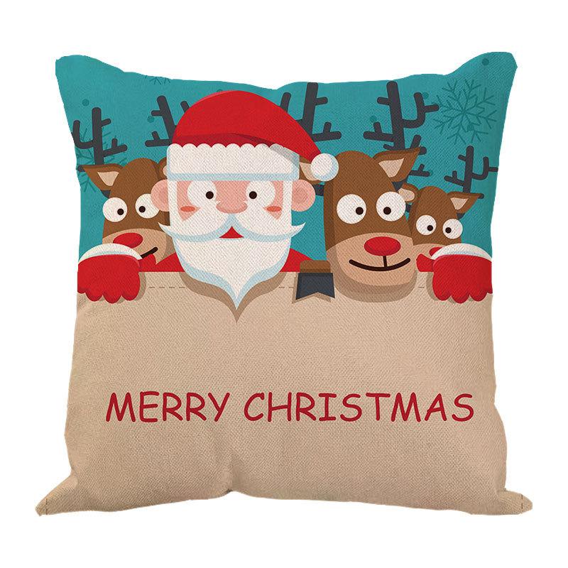 New Linen Christmas Pillows Linen Cushion Pillow Cover Pillow Pillow Car Pillow Sofa Pillow Cover
