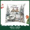 Christmas Bunny Gift Delivery Pillowcase Bedroom Sofa Cushion Cover 100% Polyester Living Room Cushion Pillowcase Home Decor