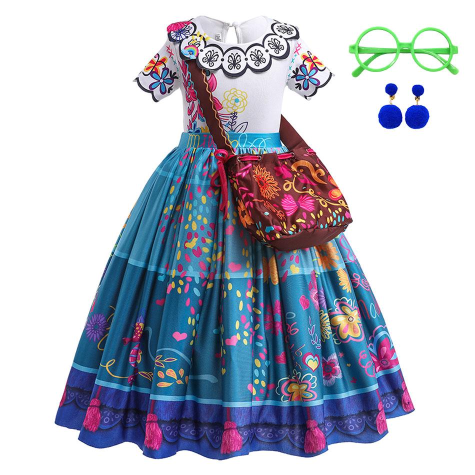 Meiteņu princeses kostīms Bērnu Encanto Helovīns