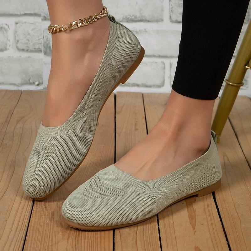 Fashion Large Size Flat Shoes Spring and Autumn New Casual Walking Shoes A Slip-on Single Shoes Women