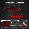 2x Rear Bumper Reflector Brake Light For Toyota Rush Fog Lamp 2018 2019 2020 Park Driving Turn Signal 3 Function