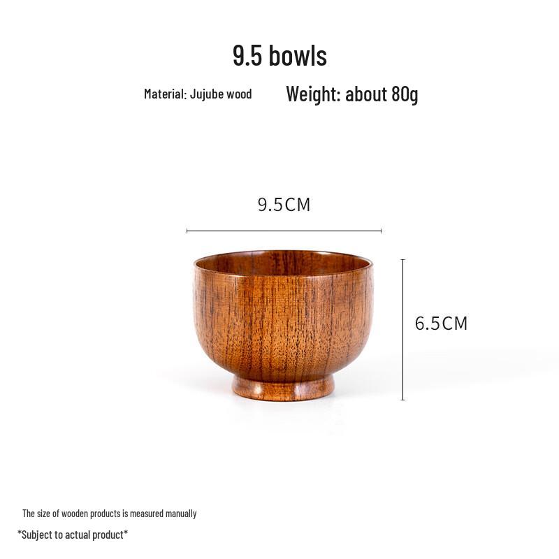 ZISIZ Jujube Wood Bowl