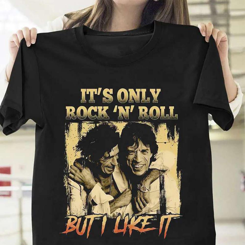 Mick jagger and keith richards tee men t shirt size s5xl S