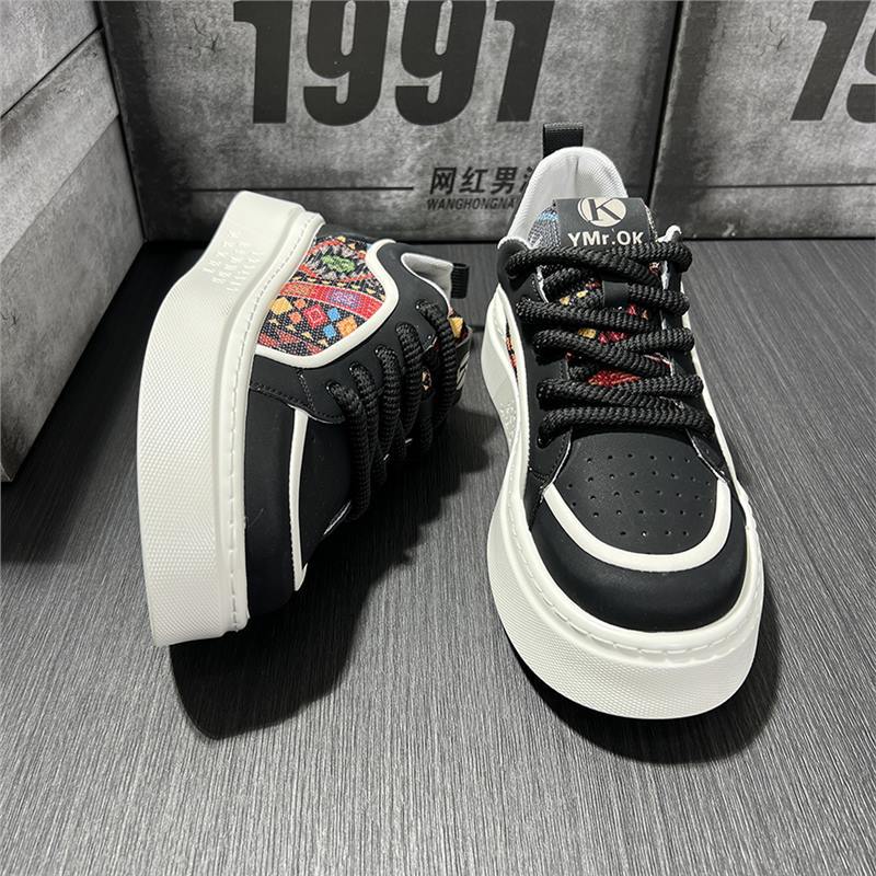 Весна новый толстоподошвенный духовный парень низкие кеды ок 38 чёрный