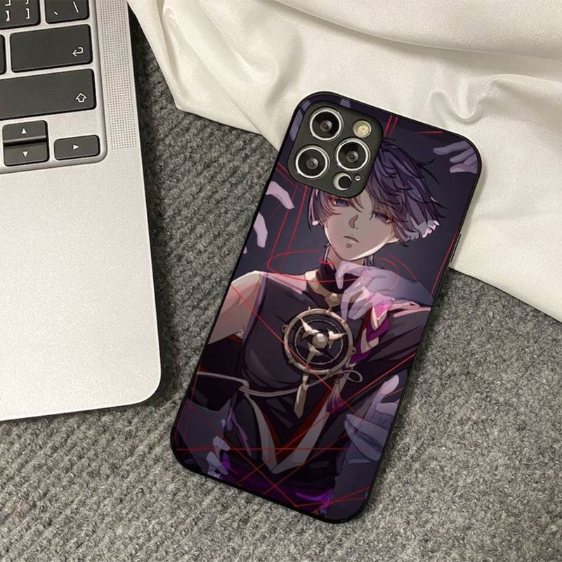 Genshin Impact Scaramouche Phone Case for iPhone 11 12 13 mini pro XS MAX 8 7 6 6S Plus X 5S SE 2020 XR cover