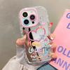 Cute Happy Lovely Heart Colorful Mirror Phone Case For iPhone 11 12 13 14 15 16 17 Pro Max 8 Plus XS XR 17Air X Shockproof Cover