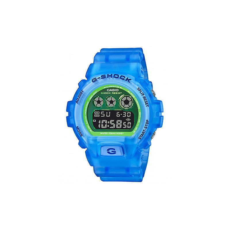

Casio G-SQUAD Series Ice Tough Theme Model Waterproof and Shockproof Movement Quartz Movement Resin Strap Japanese and Korean Watch DW-6900LS-2PR синий