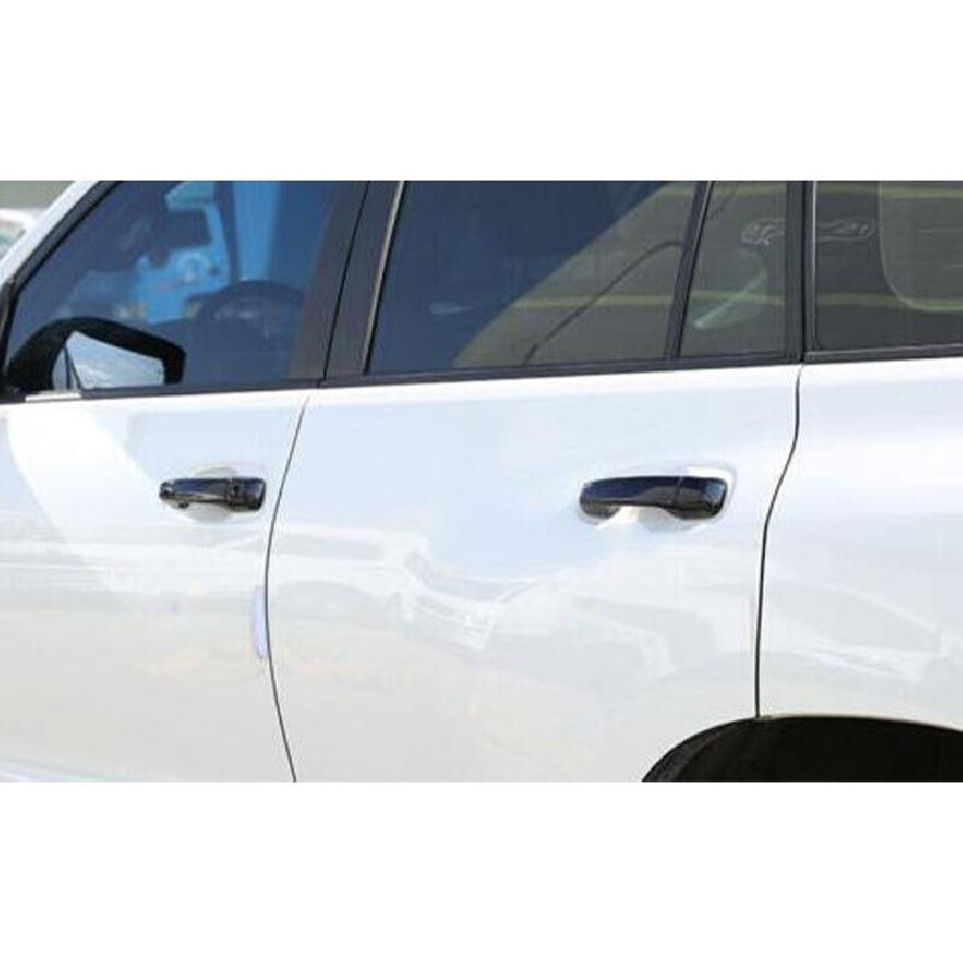 For Lexus GX460 2010-2022 Glossy Black Side Smart Door Handle Cover Trim 8pcs