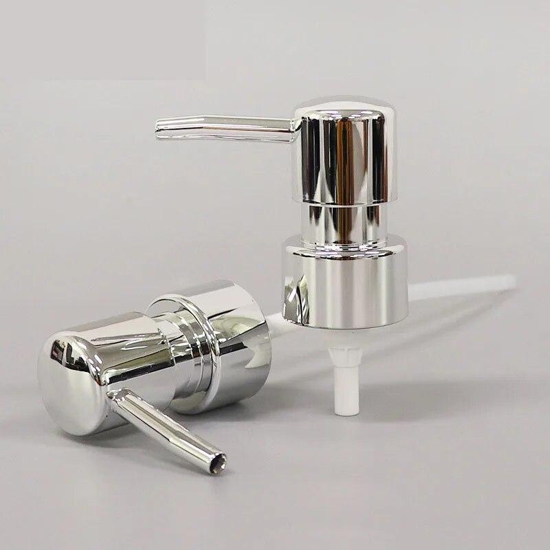 Flacone di sapone disinfettante placcato in argento da 500 ml, dispenser di sapone per shampoo, docciaschiuma e altri accessori da cucina per bagno.