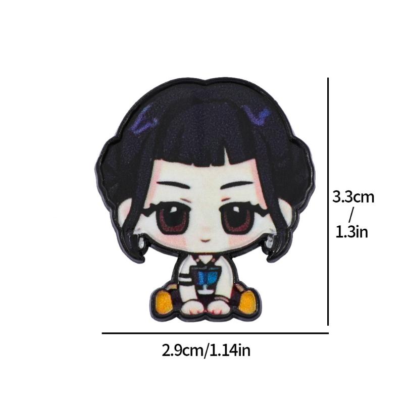 Broches de Metal de Caçadores de Demônios Kpop Desenho Animado Para Mulheres Pins de Lapela Acessórios de Fantasia Para Mochila Joias da Moda Presentes Para Amiga