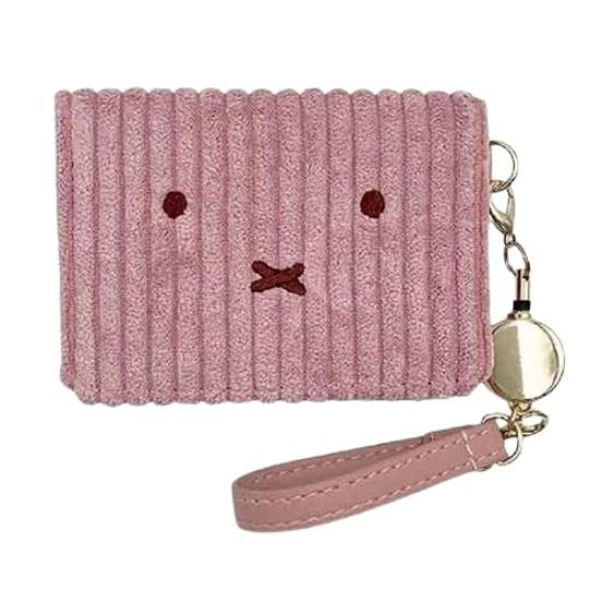 

Miffy Pass Case Pink Face Corduroy Series Bi-fold
