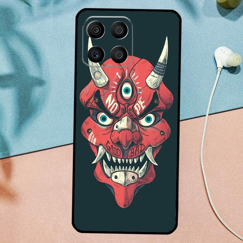 Oni Hannya Mask For Samsung Galaxy M21 M31 M11 M13 M33 M53 M16 M06 M12 M14 M15 M35 M55 M34 M54 M32 M52 Case