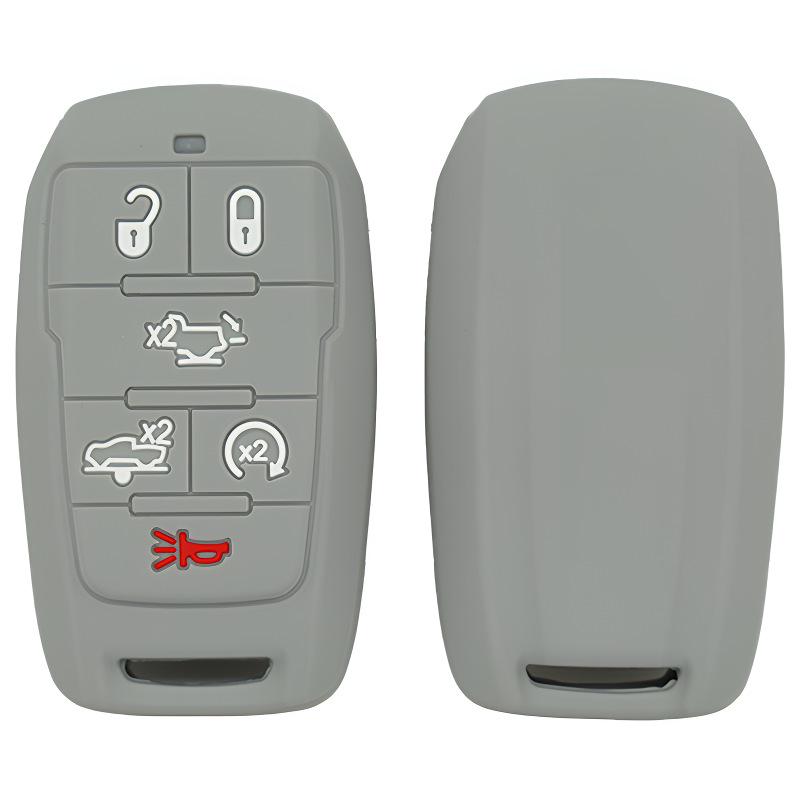 Silicone Key Case for 6-Button Dodge Caliber RM1500 2019-2020 Ram Chrysler