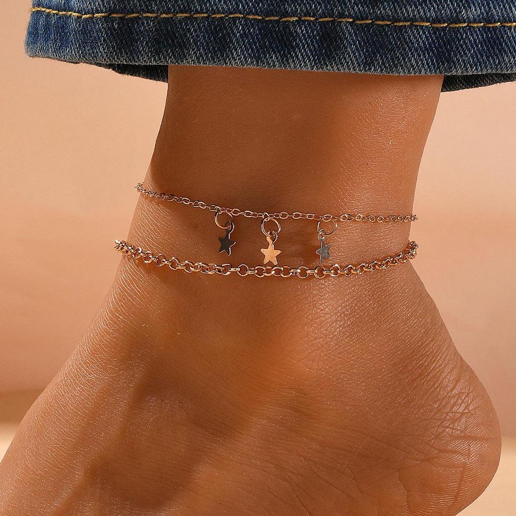 Bohemian Summer Vacation Style Creative 26 Letter Anklet