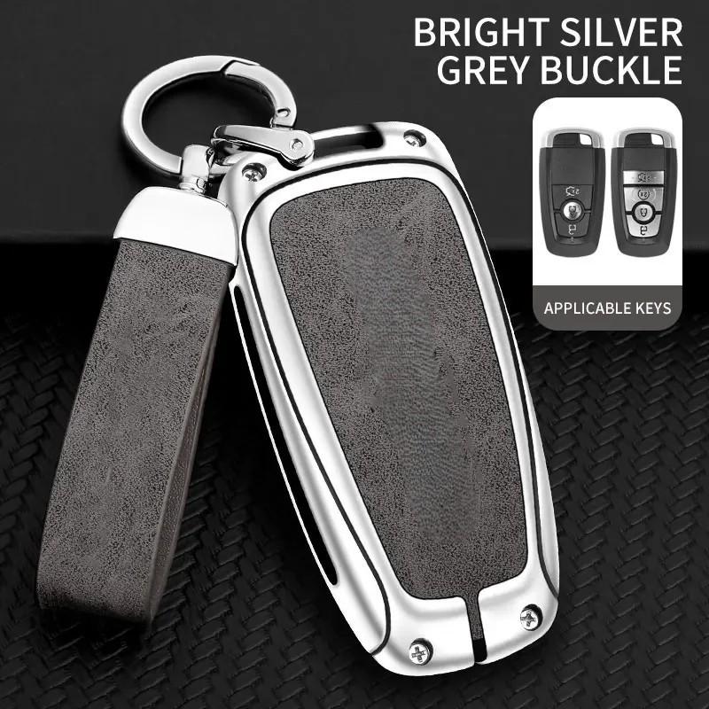 Zinc Alloy Car Remote Key Case For Ford Raptor F150 Remote Control Protector For Ford F-150 Raptor Car Key Cover Car Accessories