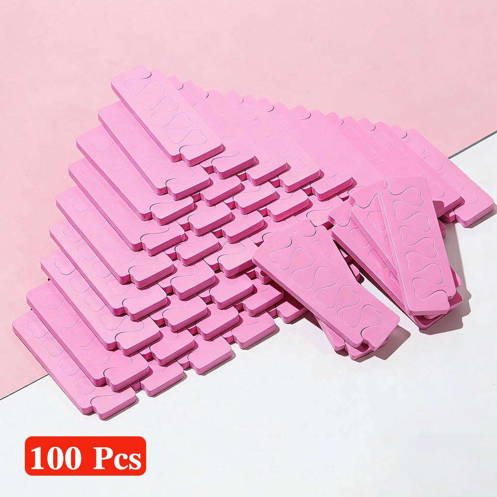 100PCS/200PCS Nail Art Toe Separators Fingers Foots Sponge Soft UV Gel Polish Beauty Manicure Pedicure Pack Nail Tools Kits