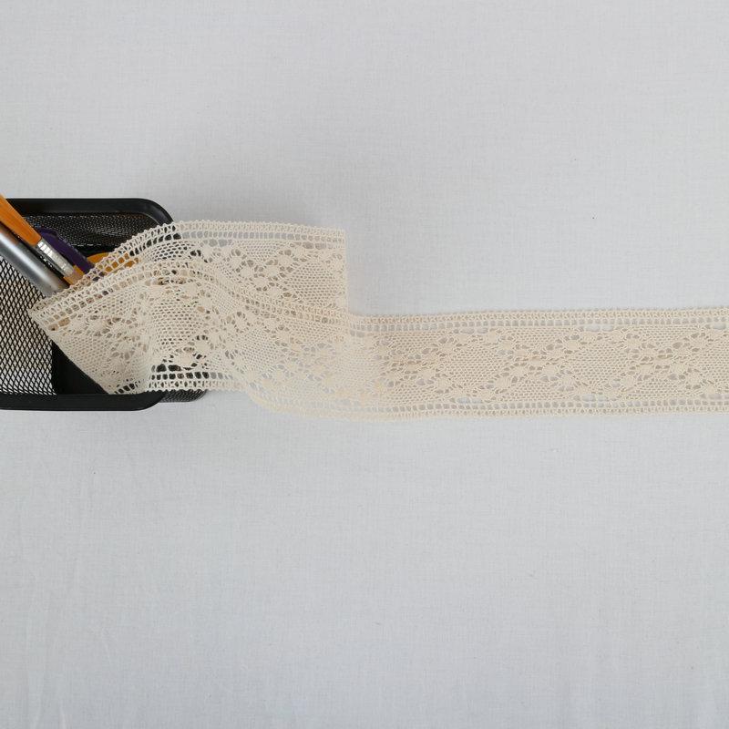 

Supply Cotton Thread Lace Clothing, Dolls, Headbands, Bedding, Sofa Cushions, Tablecloths And Other Accessories Hemming Original white (apricot color)
