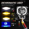 Motocyklowe światła przeciwmgielne LED Spotlight 6000LM uniwersalne pasujące do motocykla, samochodu dostawczego, przyczepy kempingowej, ciężarówki, pickupa, terenowego ATV UTV