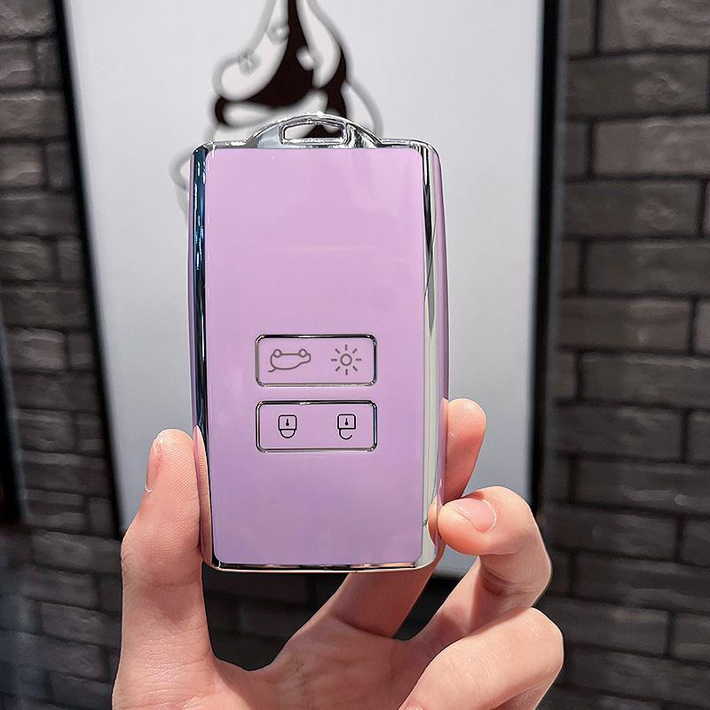 

DongfengleinuKadjar Чехол для автомобильного ключа Koleos Защитный чехол для автомобиля Высококачественная защитная сумка с пряжкой RenaultBStyle-Intelligenc