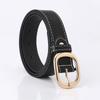 Korean-style Fashionable Women's Wide Belt Casual Decorative Jeans with Black Trendy Belt
