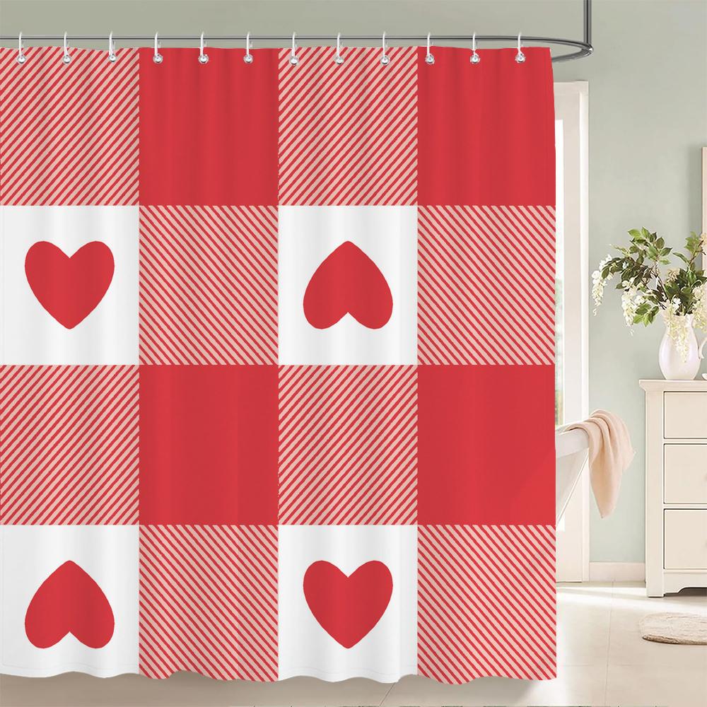 1 pc Love Romance Pink Girl patterned polyester material shower curtain waterproof fabric, home partition bathroom curtain