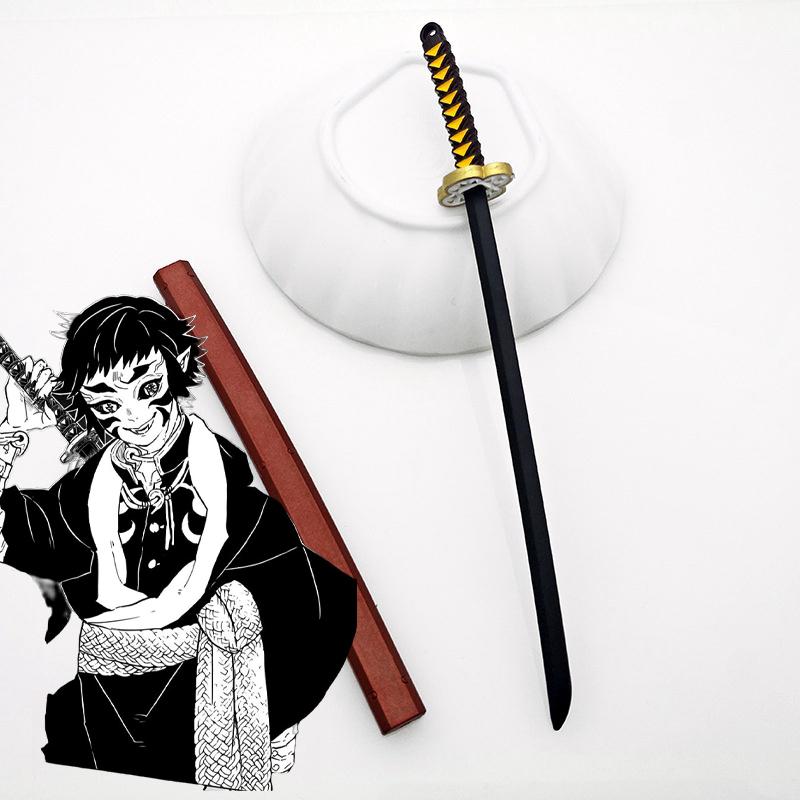 6,7 inch Metalen Katana Anime Kimetsu No Yaiba Tanjirou Mes Echte Japanse Katana Mini Samurai Sabel Speelgoed Cadeau