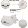 Soft Cat Plush Pillow Stuffed Animal Toy Kawaii Kitten Anime Plushie Hugging Pillow, Plush Doll Toy for Kids Girls Birthday Valentine