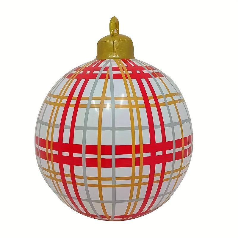 Big Outdoor Christmas Inflatable Decorated Ball 60cm PVC Giant Big Large Balls Xmas Tree Decorations Ball without Light Ornament