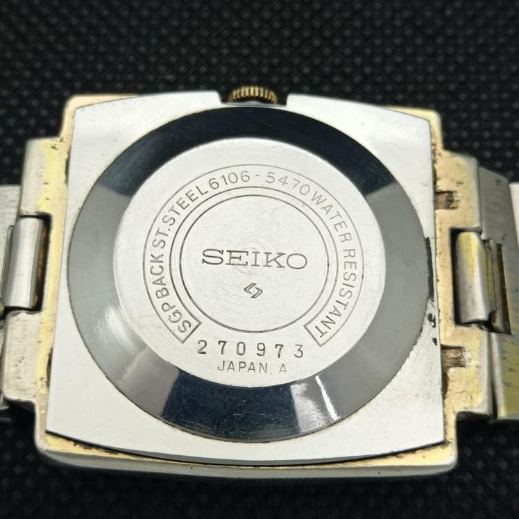 USED VINTAGE SEIKO 5 AUTOMATIC 6106C JAPAN MENS WATCH 621d-a415805-2 SKU621d-a415805
