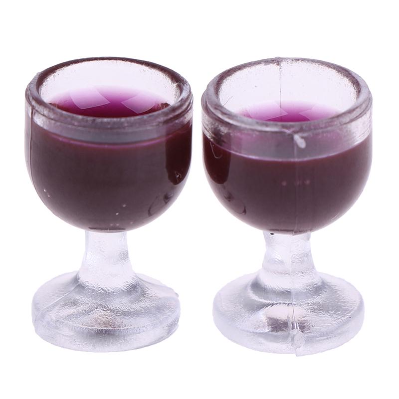 1:12 Doll House Mini Furniture Accessory Wine Barrel Model With Wine Cup