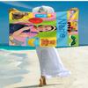 Custom Name Ultra-Soft Beach Towel with Ms. Rachel Theme,Ideal for Pool - Camping, Diving - Perfect Travel Essential, Vibrant Beach Towel.