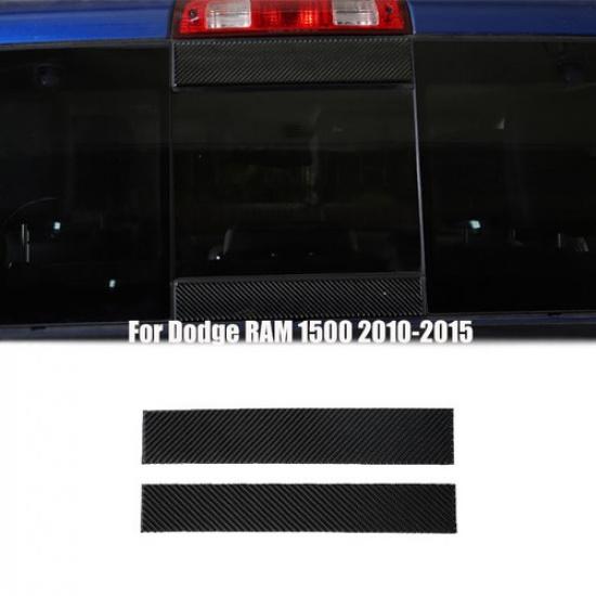 

Rear Center Window Trim Sticker Cover For Dodge RAM 1500 10-15 Real Carbon Fiber
