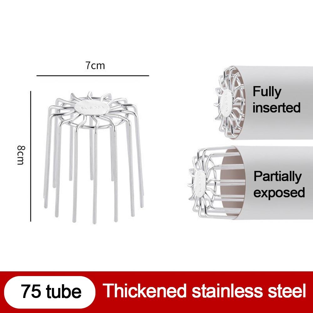 Leaf Debris Trap Roof Floor Drain Stainless Steel Rain Pipe Cap  Drainage Plumbing Fitting