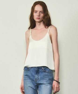 CITTA Satin Lace Sleeveless_Ctt324(Cream)