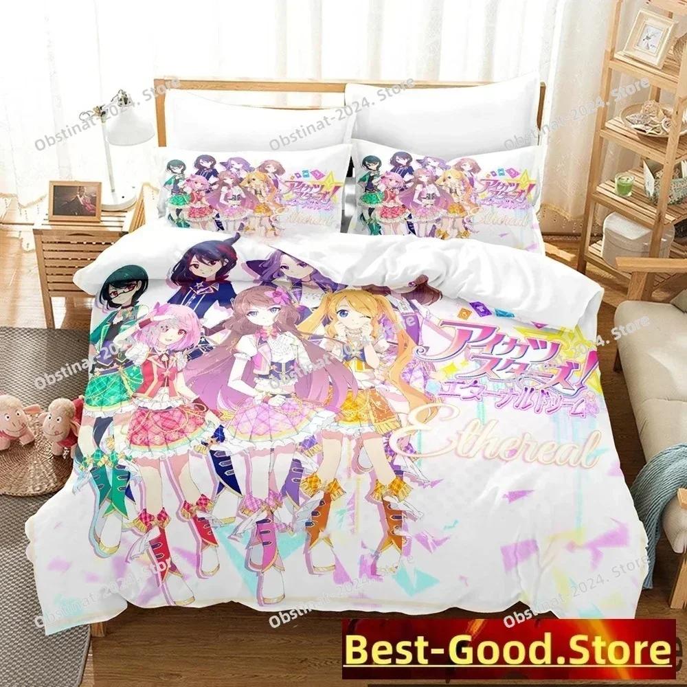 3D Print Aikatsu Idol Activity Anime Bedding Set Boys Girls Twin Queen King Size Duvet Cover Pillowcase Bed boys Adult