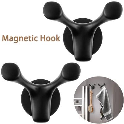 2/4/8 STÜCK Magnethaken Schwerlast Magnethänger Vielseitiger Magnetismus Haken Handtuch Kühlschrankhalter Küchen Heimzubehör