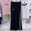 Kappa Women's Cross Label Fashion Knitted Sports Pants Micro Pull Straight Leg Pants