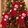 Christmas Socks Knit Christmas Stockings For Family Farmhouse Monogram Snowflake Christmas Stockings Stocking Stocking