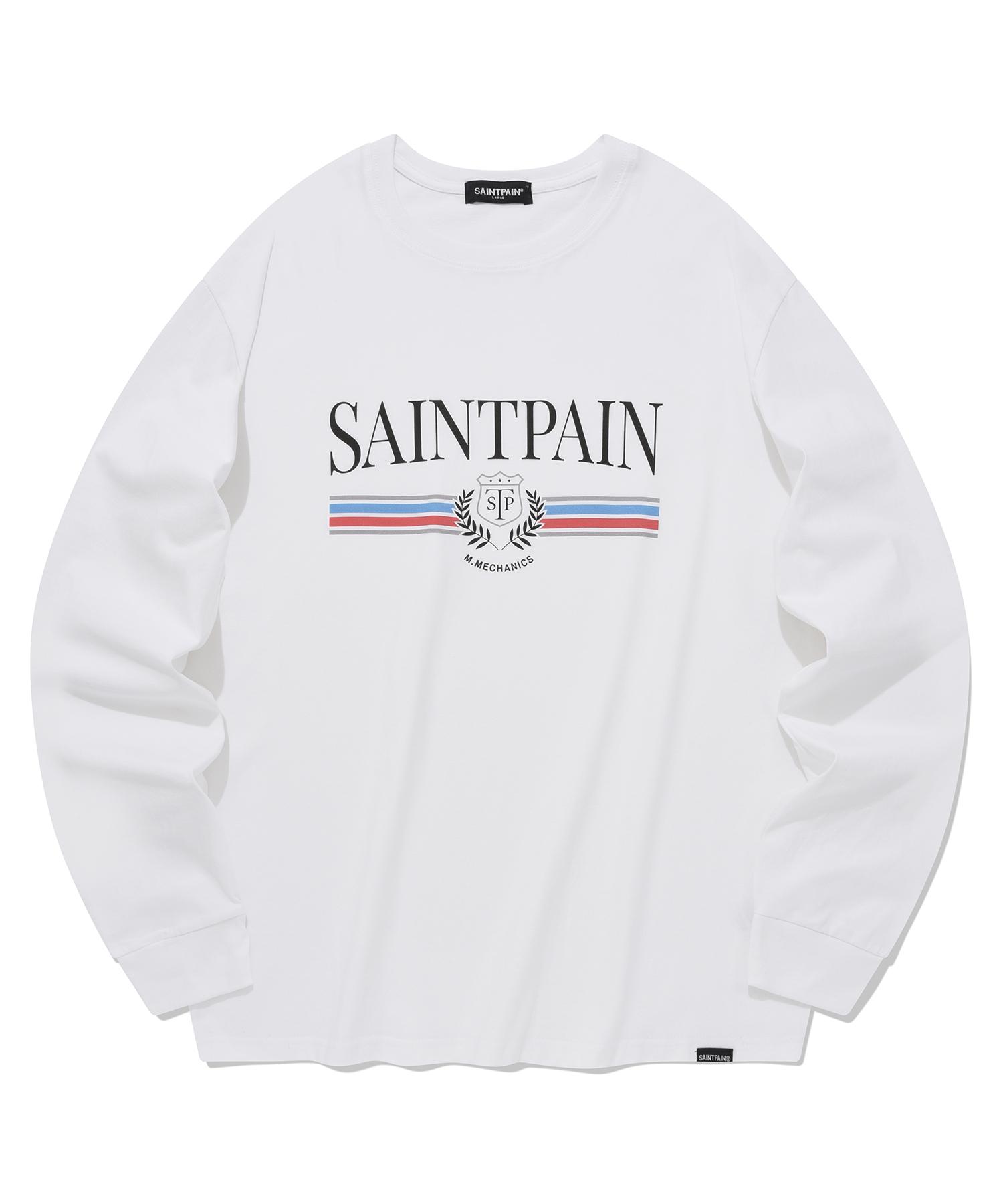 Saint Pain Sp Classic Logo Long Sleeve - White White/L