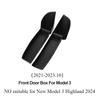 Car Door Side Storage Box for Tesla Model 3 Y Door Handle Armrest Umbrella Tray Organizer Front Rear Door Storage Accessories