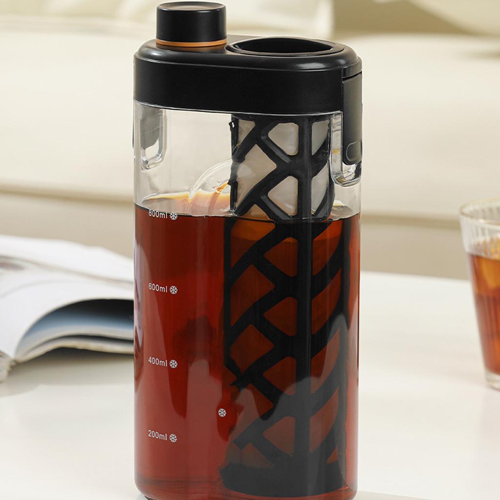 Large Capacity Cold Brew Coffee Maker With Precise Measurement Markings Multipurpose Refrigerator Safe Pitcher